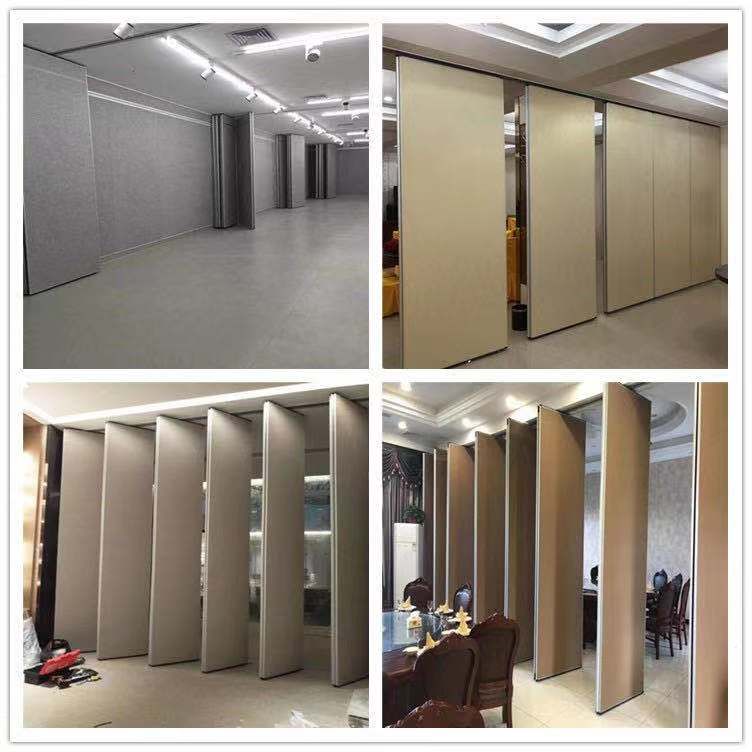 山東酒店活動隔斷，吊軌道隔斷工程