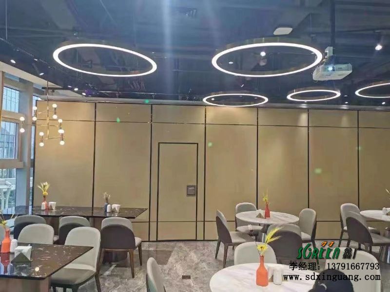 濰坊酒店活動隔斷墻飯店包廂，移動折疊推拉隔斷