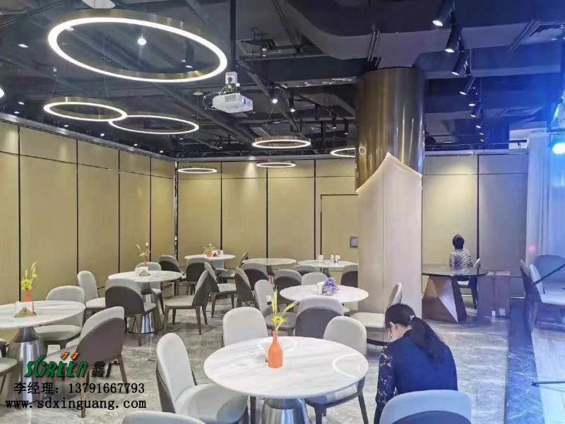 濰坊酒店活動隔斷墻飯店包廂，移動折疊推拉隔斷